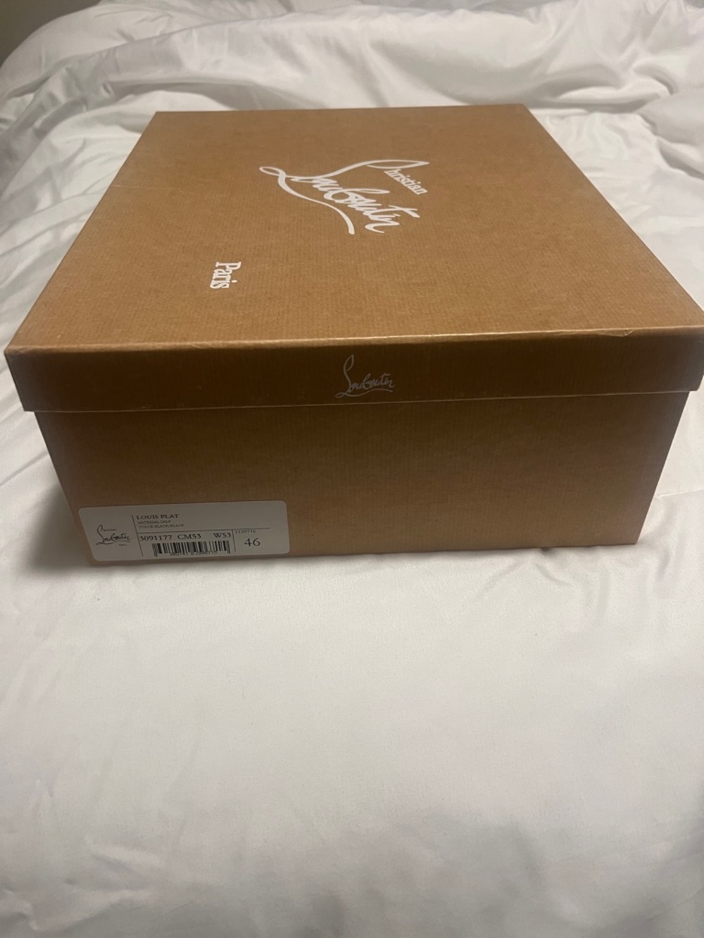 Christian Louboutin Brown and White Signature Shoe Box